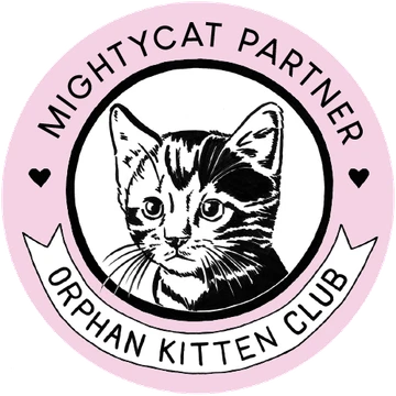 Orphan Kitten Club Mightycat Partner badge
